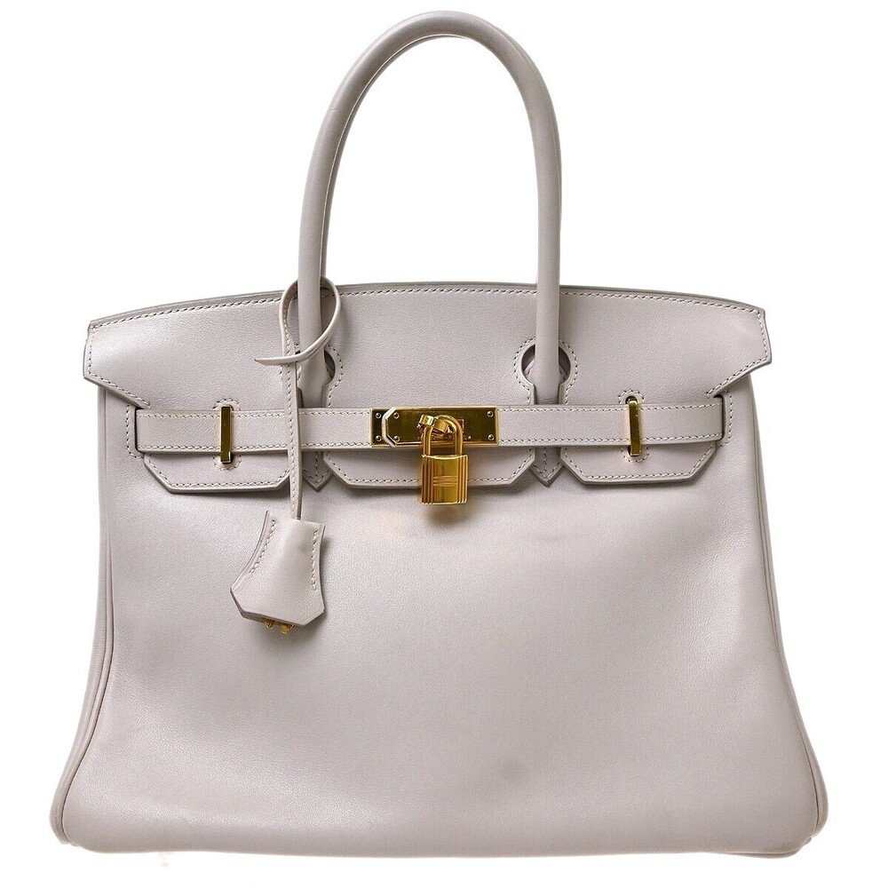 Hermes Birkin Glycine Swift with Gold Hardware 30